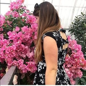 Floral fit and flare dress